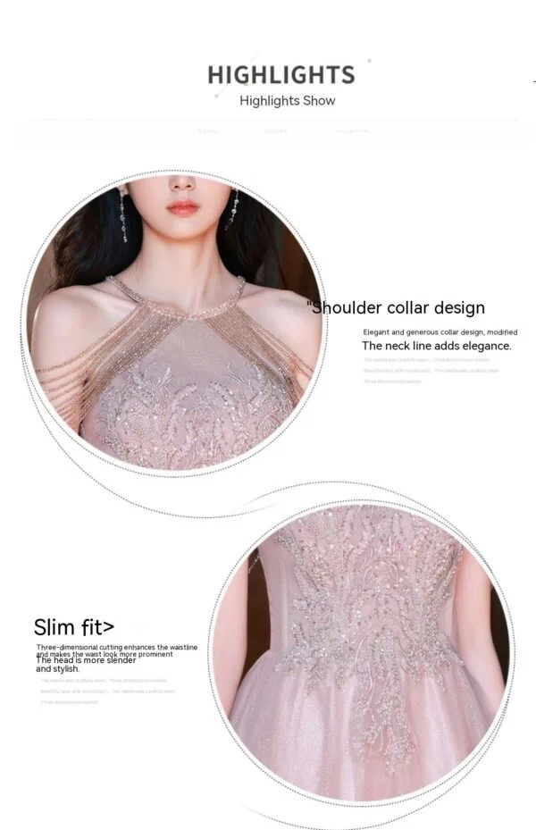 Tassel Night Socialite Elegant Light Luxury Sling Dress for Chic Events - Image 10