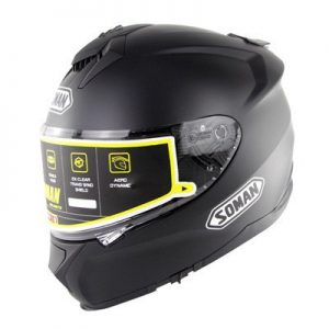 Motorcycle Electric Bicycle Helmet with Anti-Fog Double Lens for Safe Riding