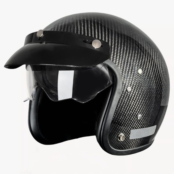 Carbon Fiber Electric Motorcycle Helmet - Lightweight & Durable Safety Gear - Image 6