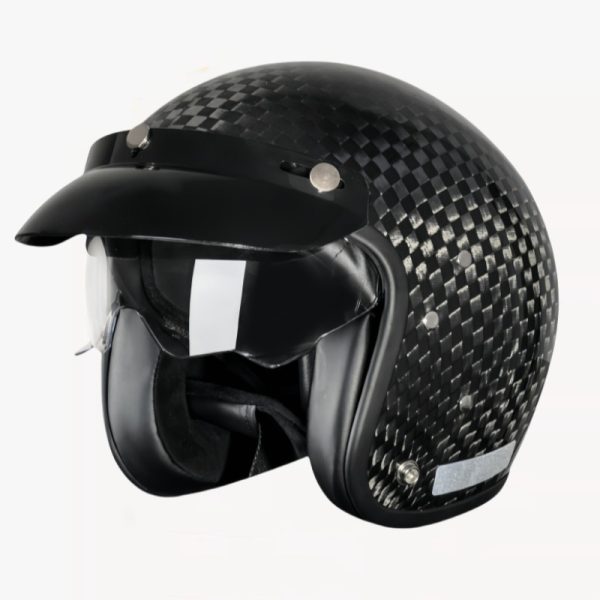 Carbon Fiber Electric Motorcycle Helmet - Lightweight & Durable Safety Gear - Image 7