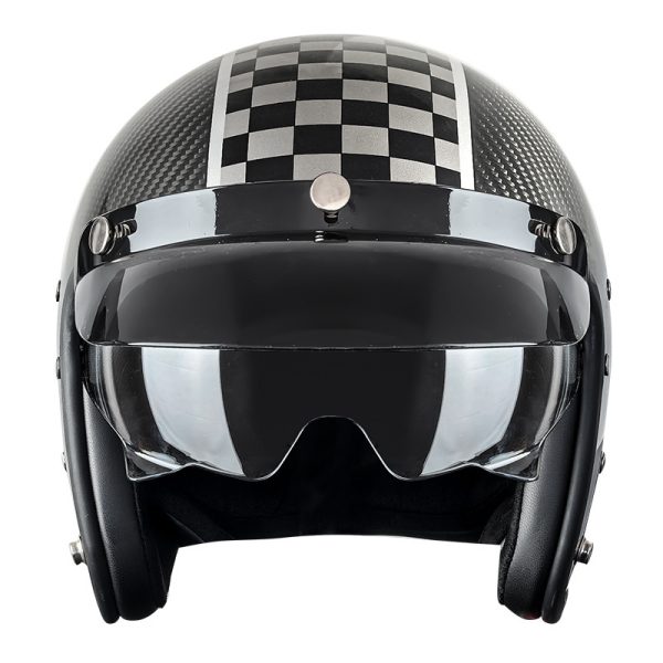 Carbon Fiber Electric Motorcycle Helmet - Lightweight & Durable Safety Gear - Image 8