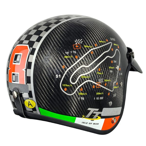 Carbon Fiber Electric Motorcycle Helmet - Lightweight & Durable Safety Gear - Image 9
