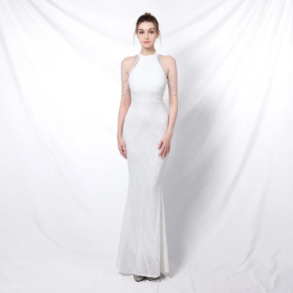 Elegant Backless Sequin Evening Dress for Women | Affordable Party Wear - Image 6