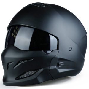 Black Scorpion Vintage Combo Half Helmet - Stylish and Protective Gear