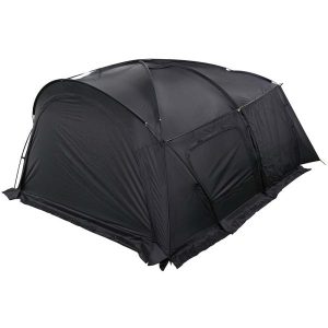 Spacious Black Camping Tunnel Tent for Ultimate Outdoor Adventure