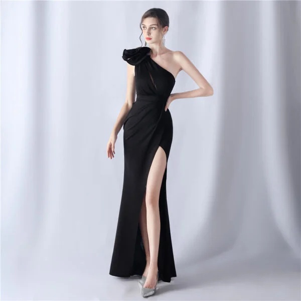 Elegant Craft Flower Evening Dress for Weddings, Banquets, and Annual Meetings - Ladies' Fashion - Image 11