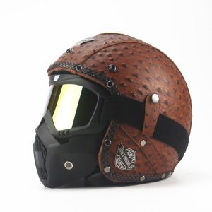 Handcrafted Retro Halley Helmet for All Four Seasons – Unique Design