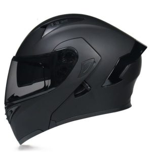 Stylish Winter Gray Half Helmet for Motorcyclists - Personality & Comfort
