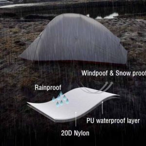 1-2 Person Ultralight Backpacking Tent - Compact, Durable & Easy to Carry