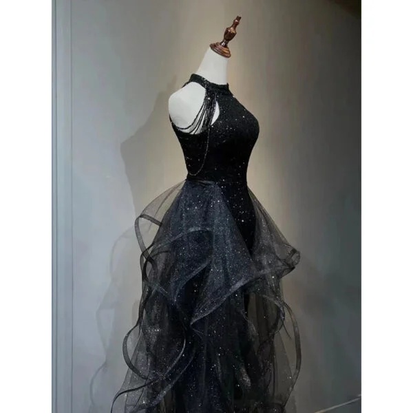 Elegant Black Evening Dress for Women - Chic & Timeless Style - Image 7