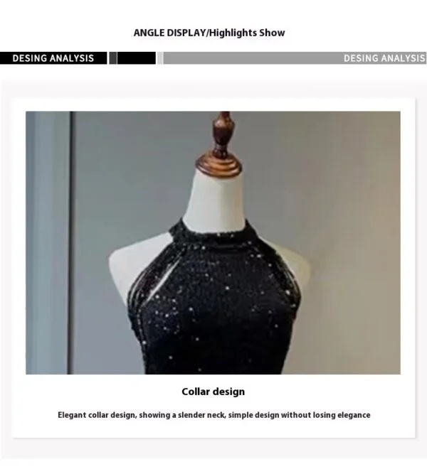 Elegant Black Evening Dress for Women - Chic & Timeless Style - Image 8