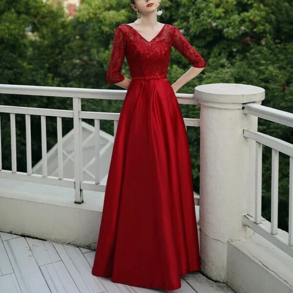 Elegant Evening Dress for Women - Perfect for Banquet Parties - Image 2