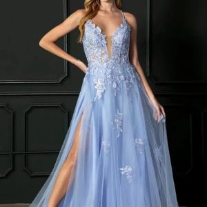 Elegant Women’s Long Suspender Dance Evening Dress - Perfect for Special Occasions