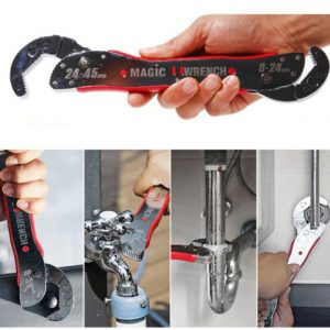 Magic Wrench Adjustable Universal Wrench - Durable 45 Steel Multi-Function Torque Tool for Labor-Saving Performance