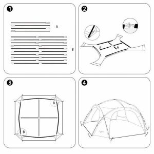 Spacious Large Dome Tent Sun Shelter Tarp for Ultimate Outdoor Protection