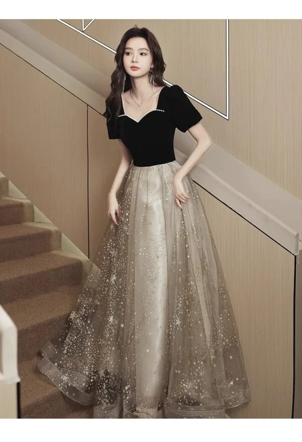 Women’s French Light Luxury Elegant Black Evening Dress for Any Occasion - Image 12