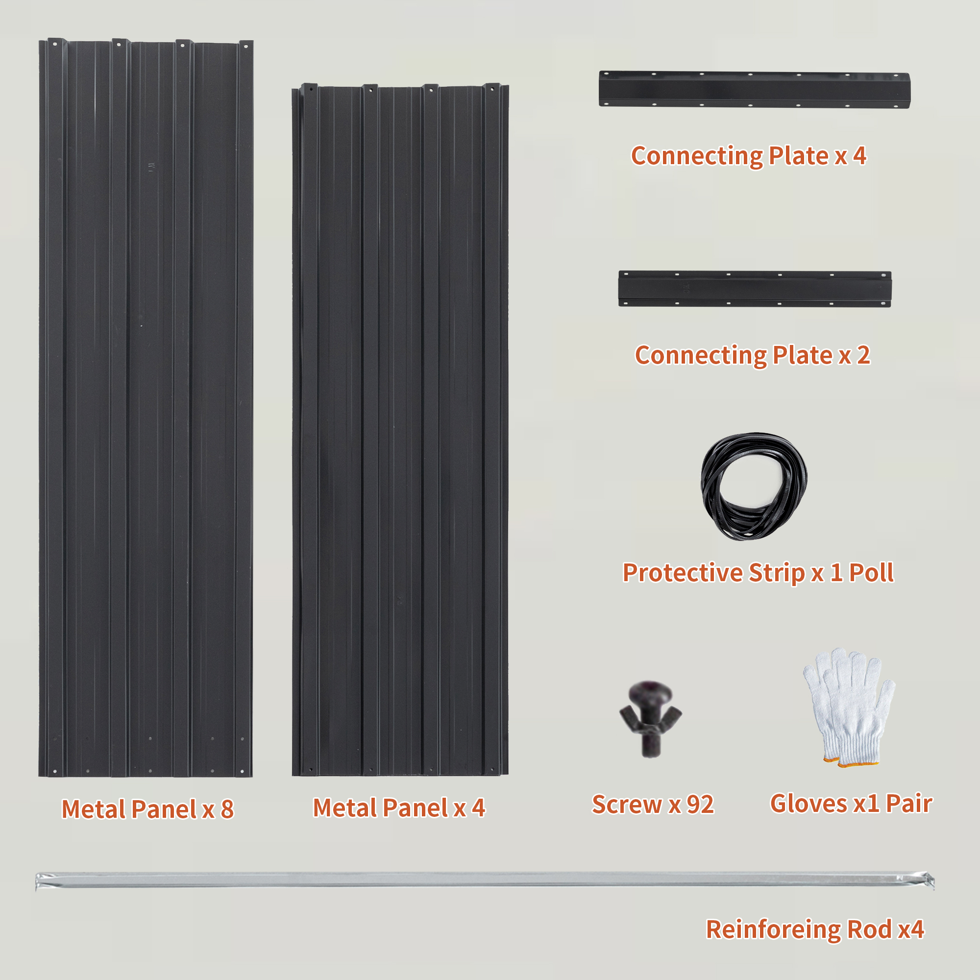 Galvanized Outdoor Raised Garden Bed Kit - Black Rectangle Planter for Vegetables, Fruits, and Herbs - Image 3