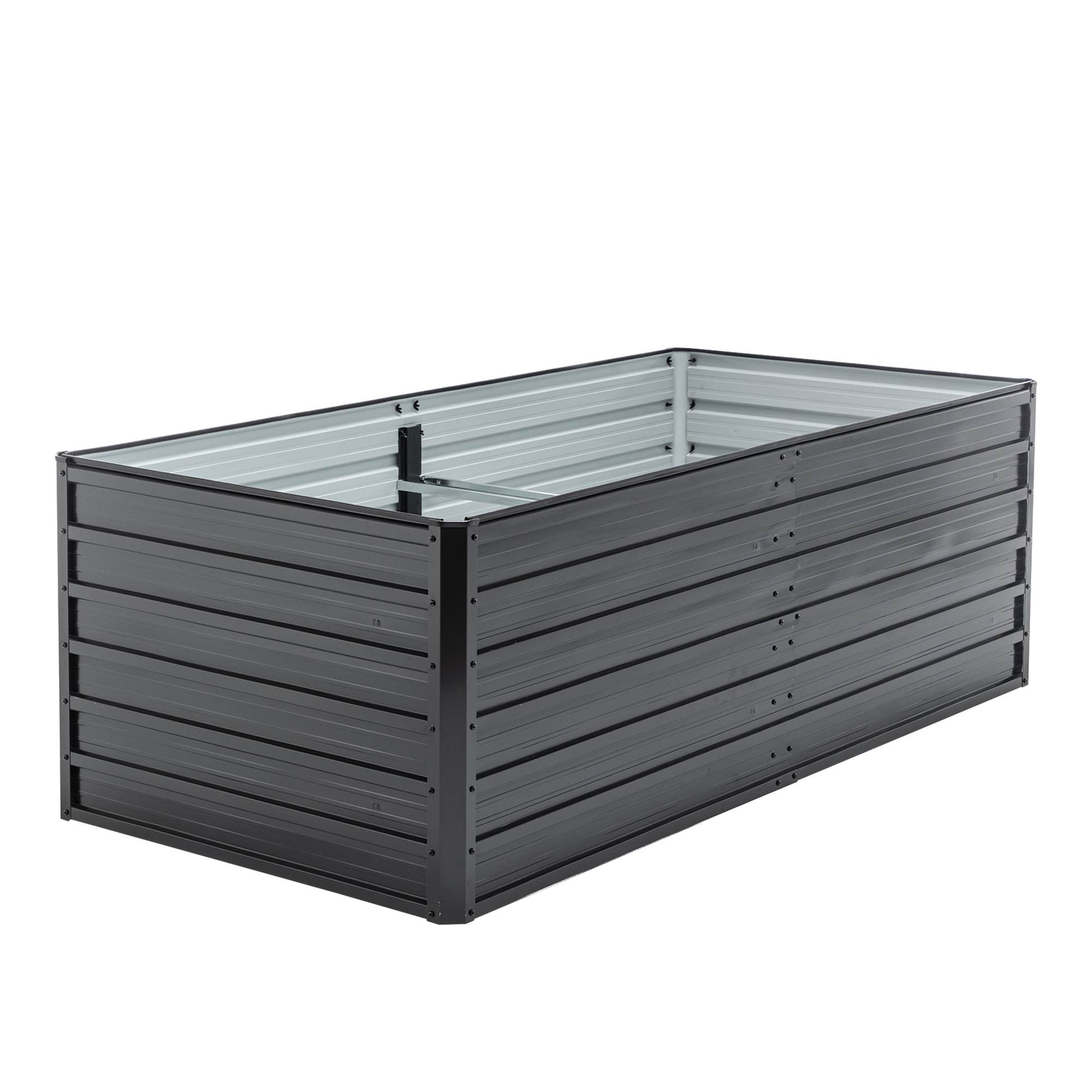 Galvanized Outdoor Raised Garden Bed Kit - Black Rectangle Planter for Vegetables, Fruits, and Herbs - Image 25