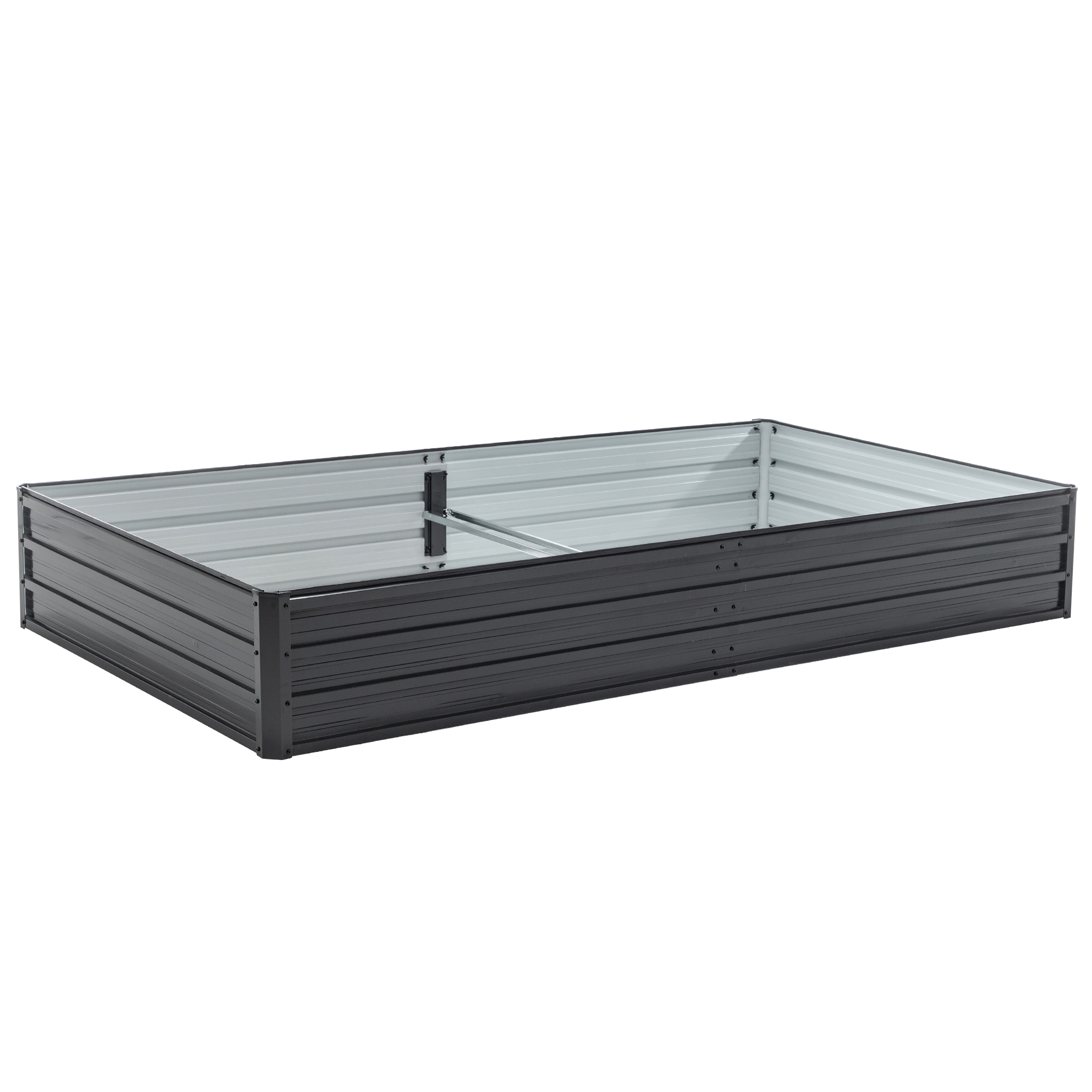 Galvanized Outdoor Raised Garden Bed Kit - Black Rectangle Planter for Vegetables, Fruits, and Herbs - Image 26