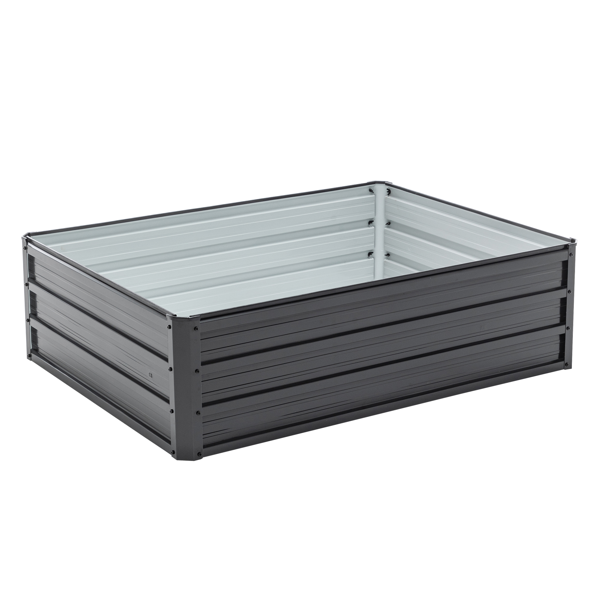 Galvanized Outdoor Raised Garden Bed Kit - Black Rectangle Planter for Vegetables, Fruits, and Herbs - Image 28