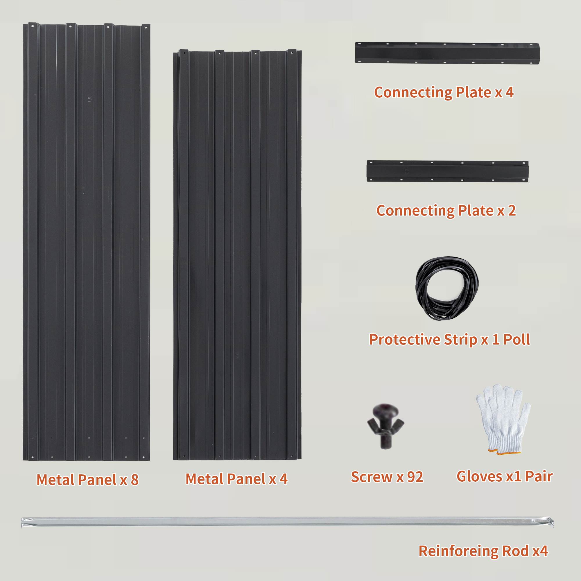 Galvanized Outdoor Raised Garden Bed Kit - Black Rectangle Planter for Vegetables, Fruits, and Herbs - Image 31