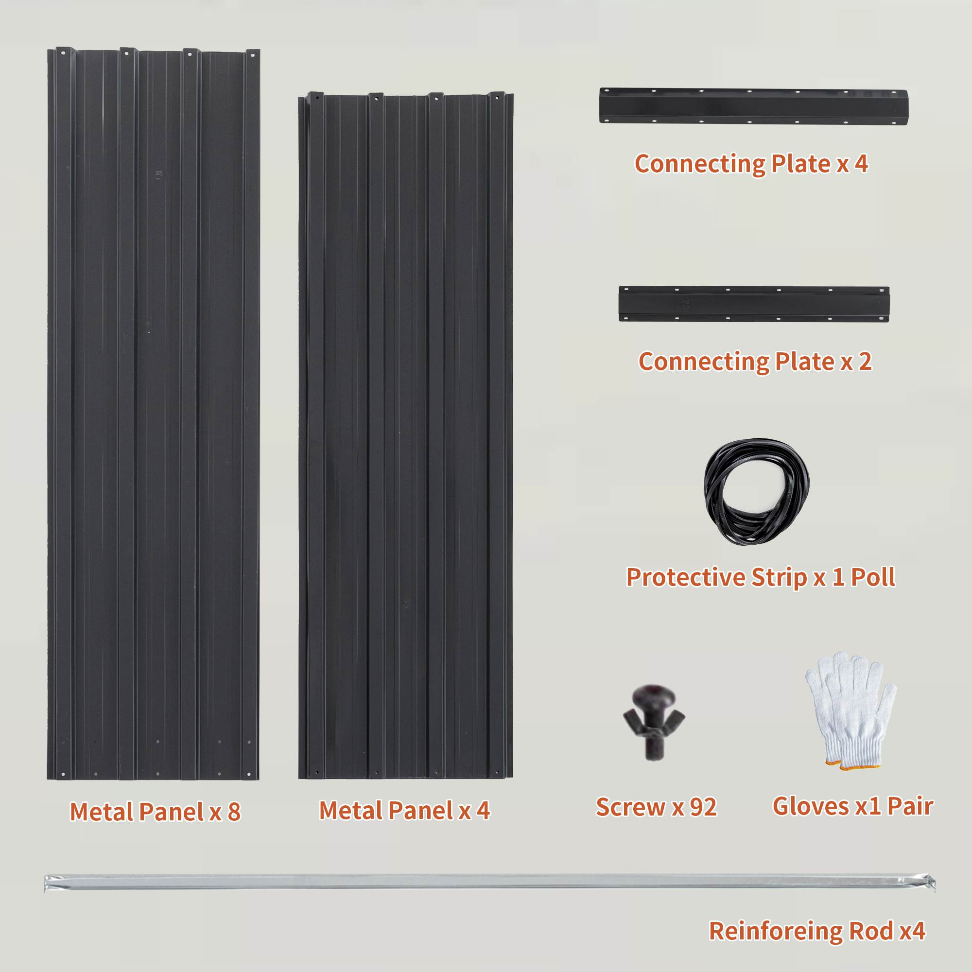 Galvanized Outdoor Raised Garden Bed Kit - Black Rectangle Planter for Vegetables, Fruits, and Herbs - Image 33