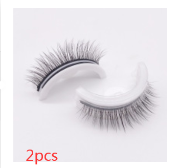 Reusable 3D Mink Lashes - Natural Self-Adhesive False Eyelashes, Glue-Free Silk Makeup Extensions - Image 3