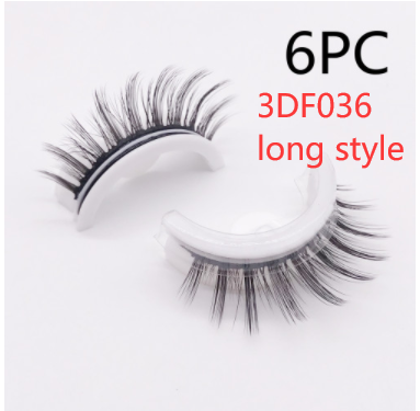 Reusable 3D Mink Lashes - Natural Self-Adhesive False Eyelashes, Glue-Free Silk Makeup Extensions - Image 43