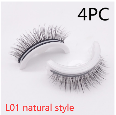 Reusable 3D Mink Lashes - Natural Self-Adhesive False Eyelashes, Glue-Free Silk Makeup Extensions - Image 49