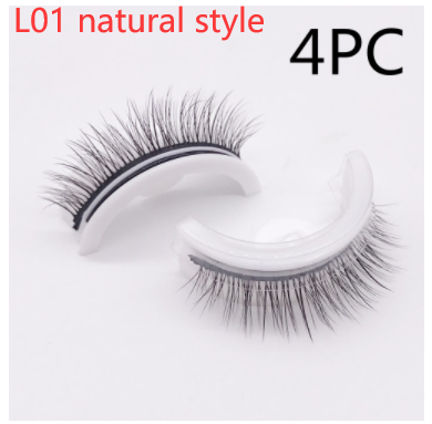 Reusable 3D Mink Lashes - Natural Self-Adhesive False Eyelashes, Glue-Free Silk Makeup Extensions - Image 53