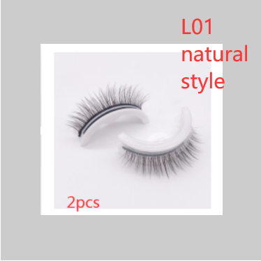 Reusable 3D Mink Lashes - Natural Self-Adhesive False Eyelashes, Glue-Free Silk Makeup Extensions - Image 57