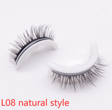 Reusable 3D Mink Lashes - Natural Self-Adhesive False Eyelashes, Glue-Free Silk Makeup Extensions - Image 60