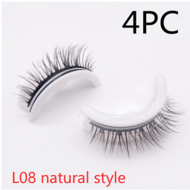 Reusable 3D Mink Lashes - Natural Self-Adhesive False Eyelashes, Glue-Free Silk Makeup Extensions - Image 62