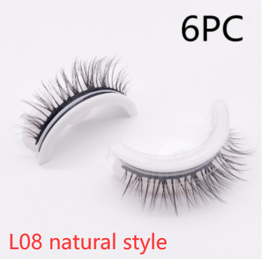 Reusable 3D Mink Lashes - Natural Self-Adhesive False Eyelashes, Glue-Free Silk Makeup Extensions - Image 63
