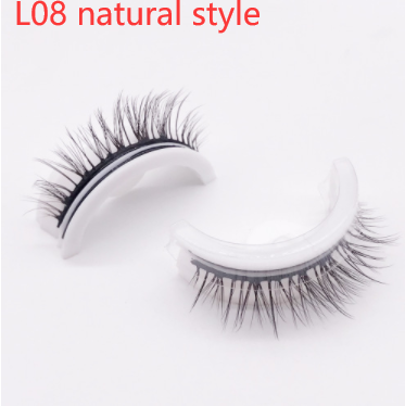 Reusable 3D Mink Lashes - Natural Self-Adhesive False Eyelashes, Glue-Free Silk Makeup Extensions - Image 64