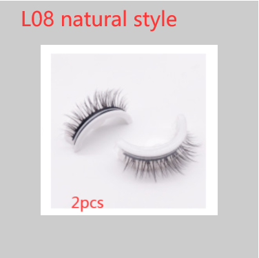 Reusable 3D Mink Lashes - Natural Self-Adhesive False Eyelashes, Glue-Free Silk Makeup Extensions - Image 65