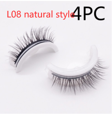 Reusable 3D Mink Lashes - Natural Self-Adhesive False Eyelashes, Glue-Free Silk Makeup Extensions - Image 66