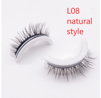 Reusable 3D Mink Lashes - Natural Self-Adhesive False Eyelashes, Glue-Free Silk Makeup Extensions - Image 69