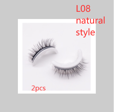 Reusable 3D Mink Lashes - Natural Self-Adhesive False Eyelashes, Glue-Free Silk Makeup Extensions - Image 70