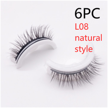 Reusable 3D Mink Lashes - Natural Self-Adhesive False Eyelashes, Glue-Free Silk Makeup Extensions - Image 72