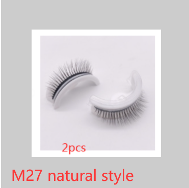 Reusable 3D Mink Lashes - Natural Self-Adhesive False Eyelashes, Glue-Free Silk Makeup Extensions - Image 85
