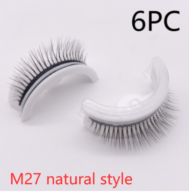 Reusable 3D Mink Lashes - Natural Self-Adhesive False Eyelashes, Glue-Free Silk Makeup Extensions - Image 86