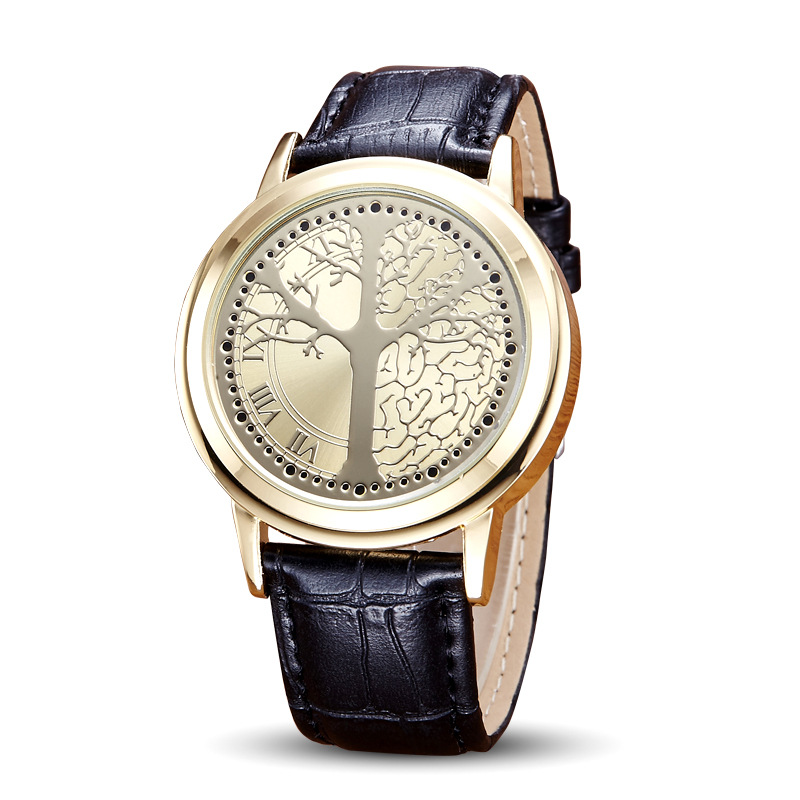 Innovative LED Touch Screen Watch Band - Waterproof Noctilucent for Students and Couples, Genuine Leather - Image 8