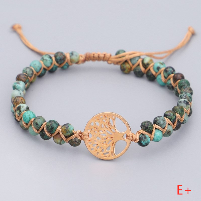 Woven Twine Double Tree of Life Yoga Bracelet - Spiritual & Stylish Accessory - Image 4