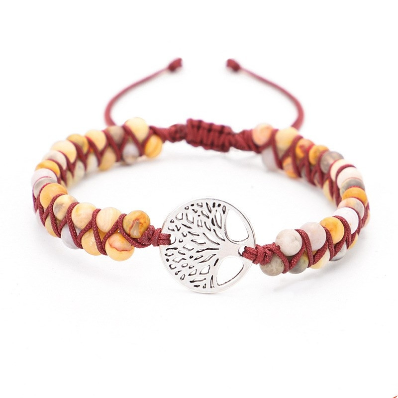 Woven Twine Double Tree of Life Yoga Bracelet - Spiritual & Stylish Accessory - Image 6
