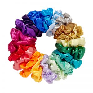 Solid Color Large Intestine Hair Ring - Stylish Flower Hair Band & Rubber Hair Tie Accessories