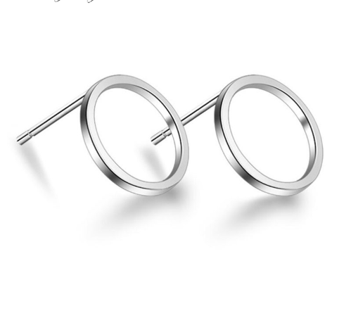 Stylish Minimalist Stud Earrings - Tiny Circle Design for Girls - Image 5