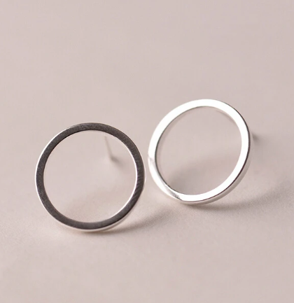 Stylish Minimalist Stud Earrings - Tiny Circle Design for Girls - Image 8