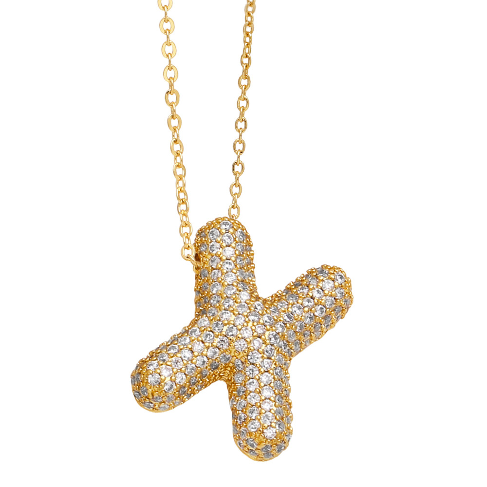 26 English Letter Necklace for Women with Zircon Inlay – Elegant & Stylish - Image 22