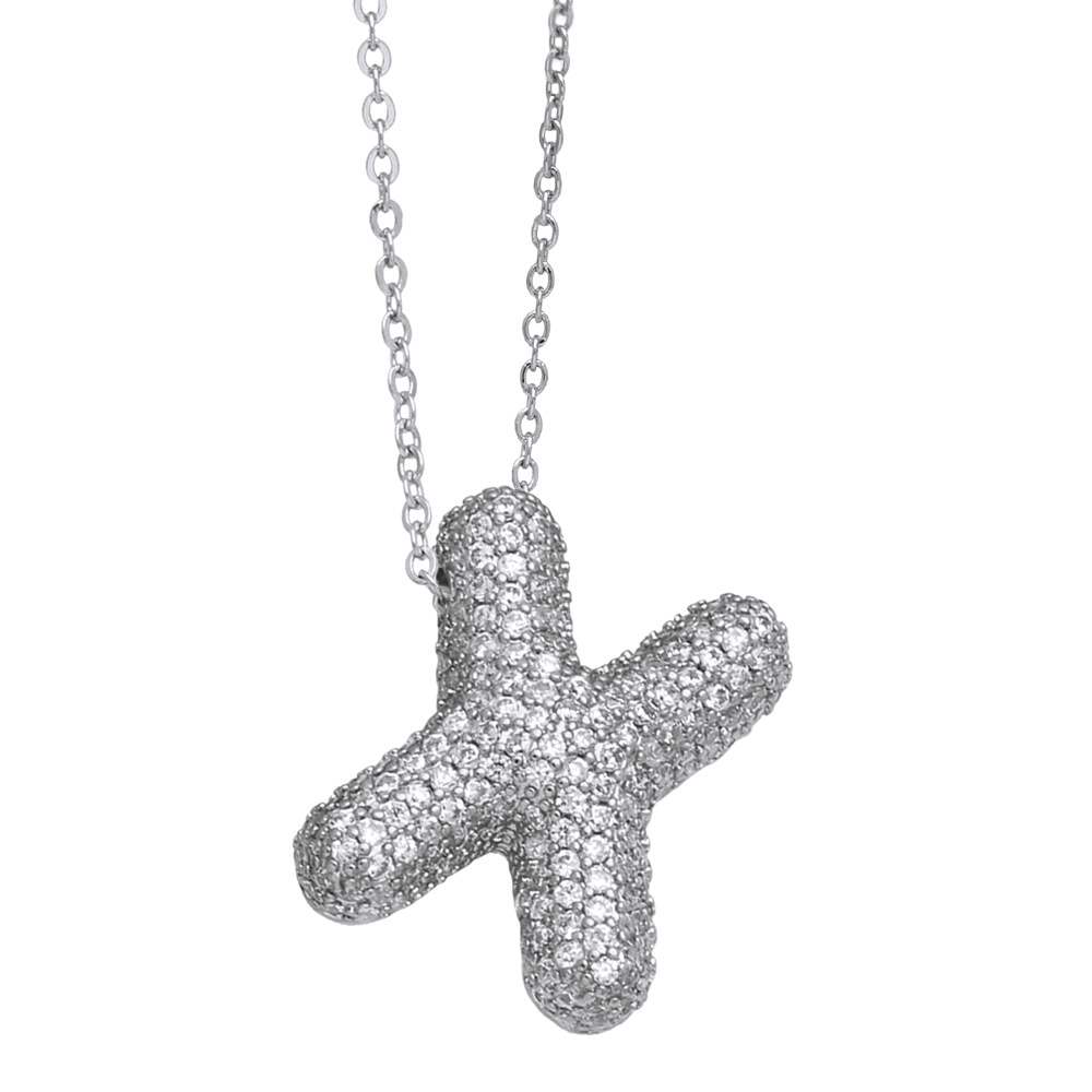 26 English Letter Necklace for Women with Zircon Inlay – Elegant & Stylish - Image 26